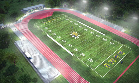 Click here to open a detailed PDF of the New Stadium Complex!